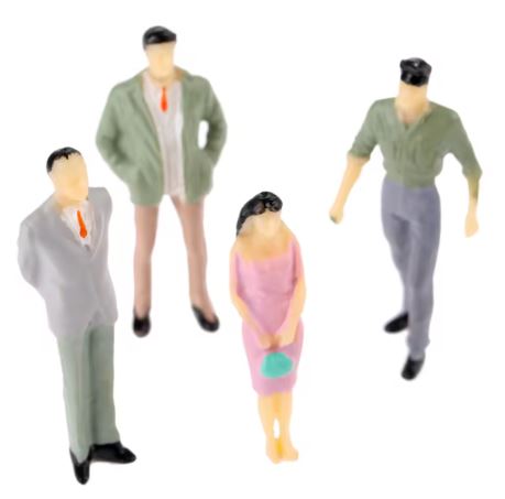 7x Figuras artesanales